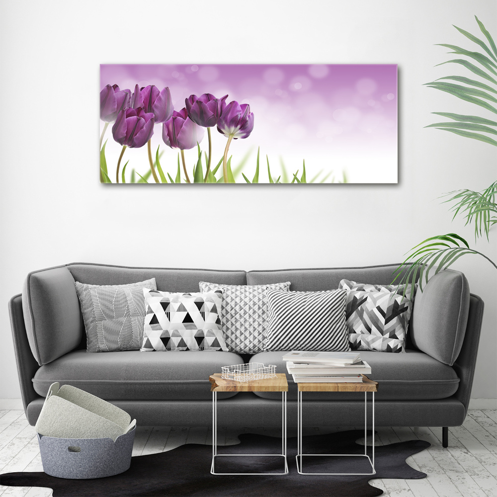 Canvas wall art Fillet tulips