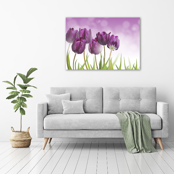 Canvas wall art Fillet tulips