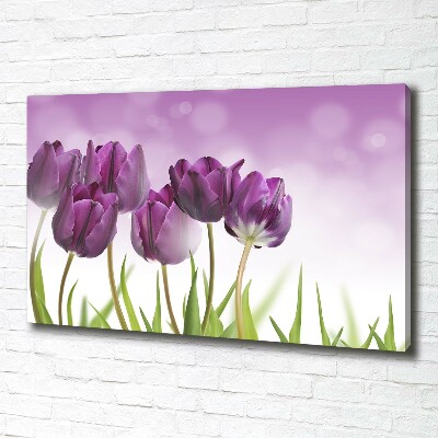 Canvas wall art Fillet tulips