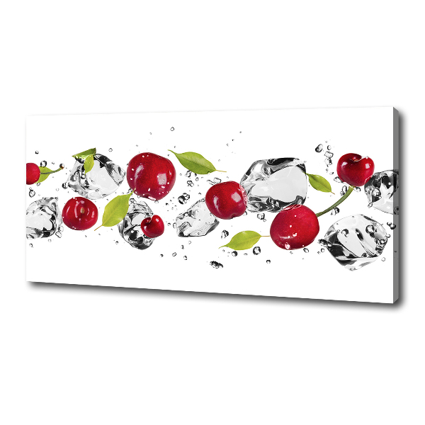 Canvas wall art Cherries and water