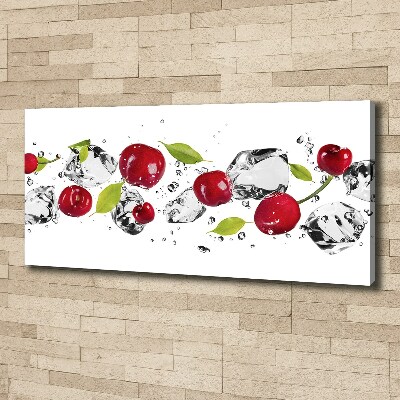 Canvas wall art Cherries and water