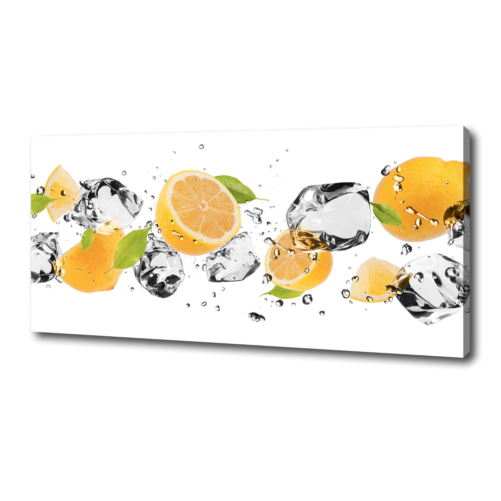 Canvas wall art Lemon and water