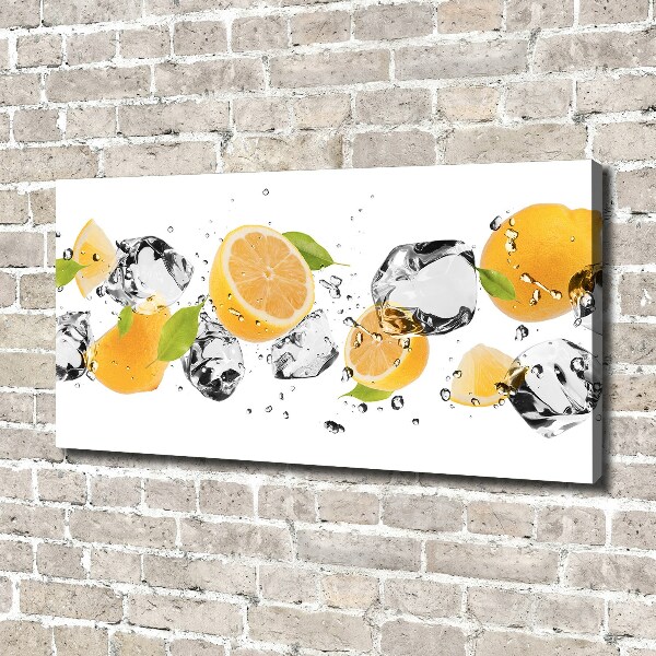 Canvas wall art Lemon and water