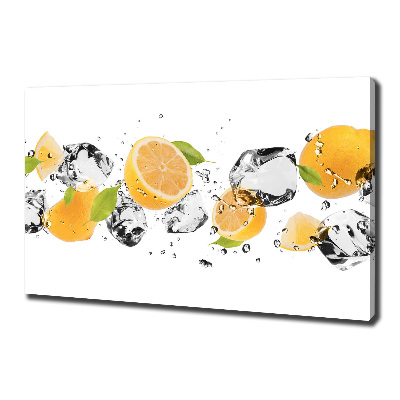 Canvas wall art Lemon and water