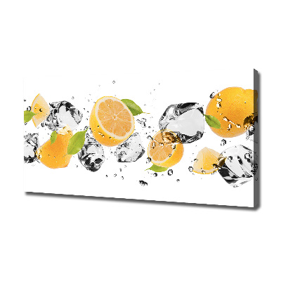 Canvas wall art Lemon and water