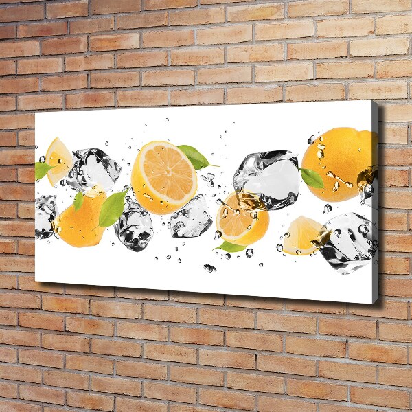 Canvas wall art Lemon and water