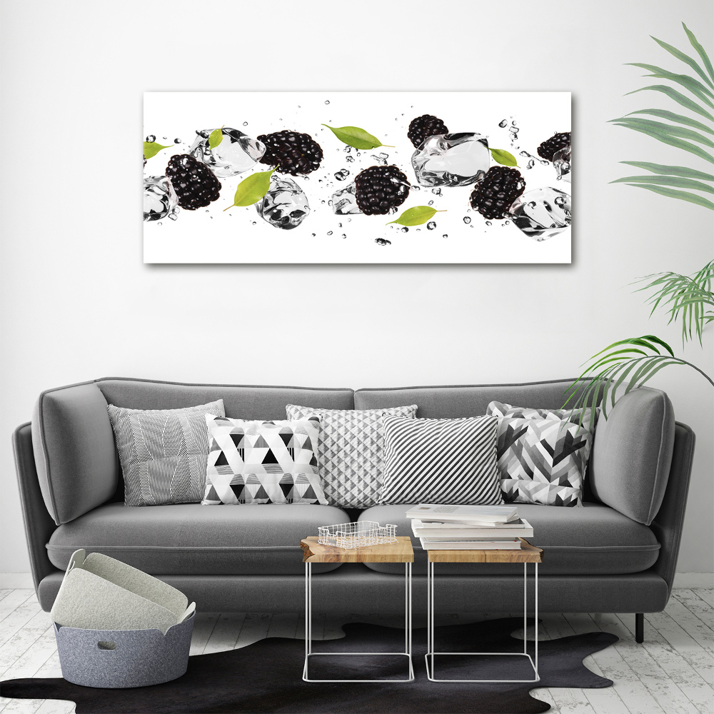 Canvas wall art Cherries and water