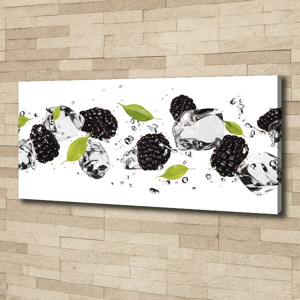 Canvas wall art Cherries and water