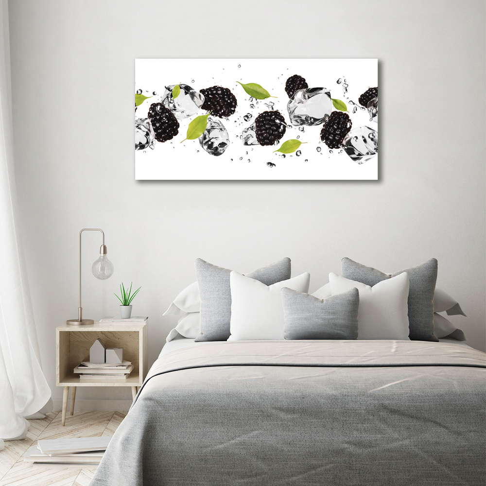 Canvas wall art Cherries and water