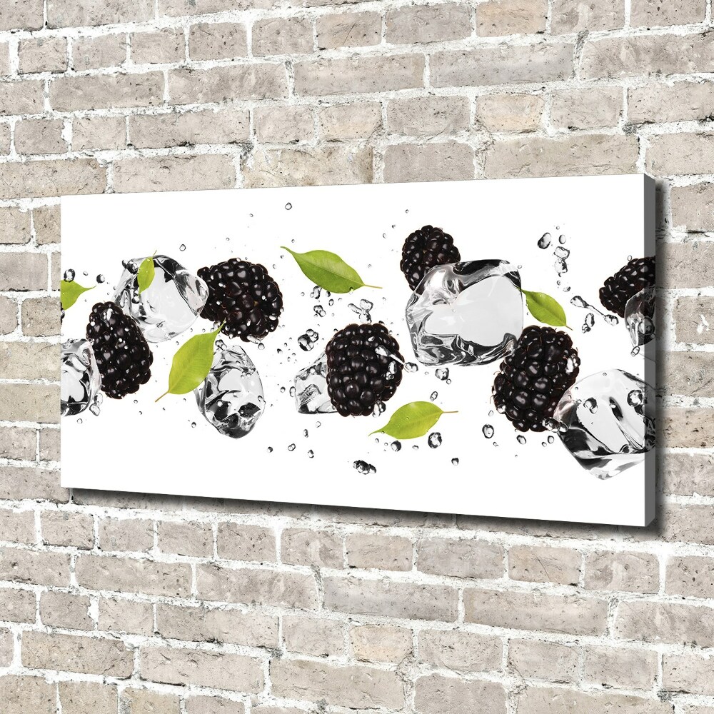 Canvas wall art Cherries and water