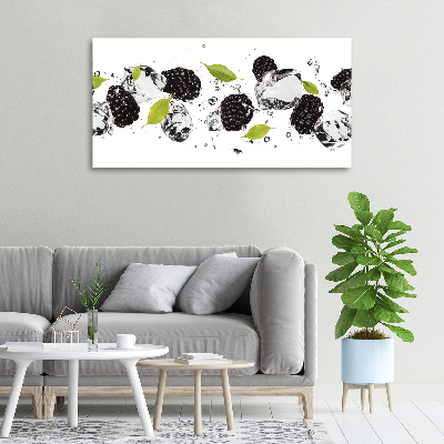 Canvas wall art Cherries and water