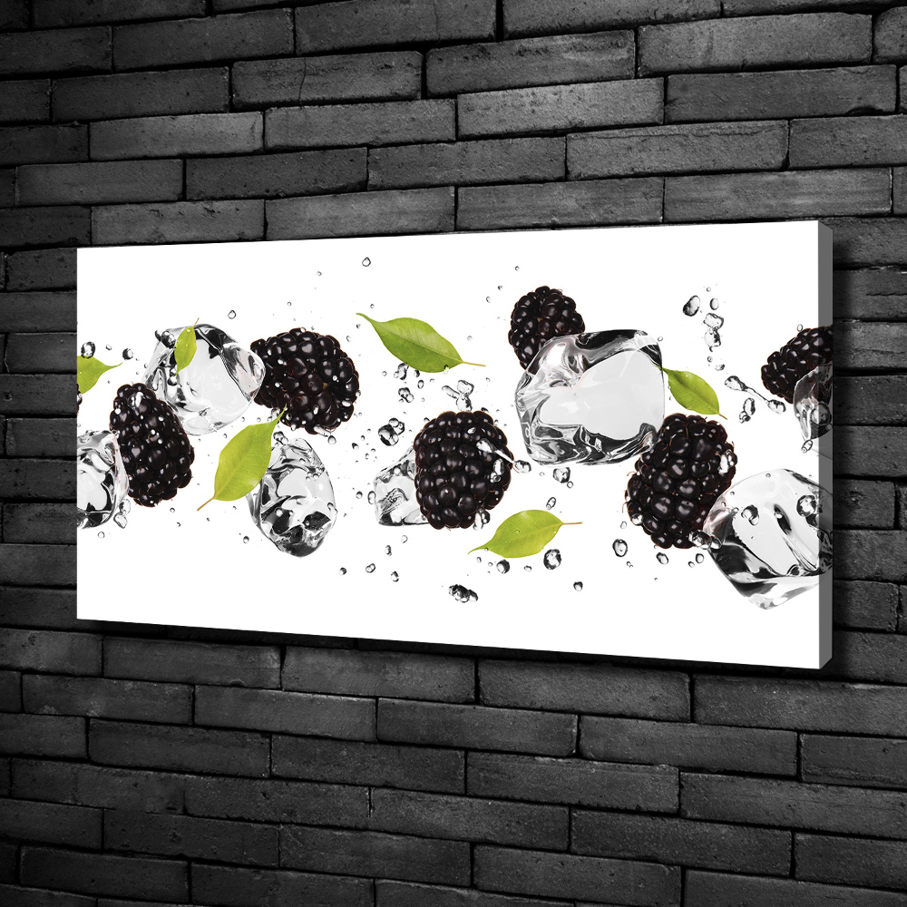 Canvas wall art Cherries and water