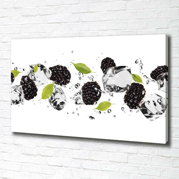 Canvas wall art Cherries and water