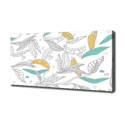 Canvas wall art Colorful leaves