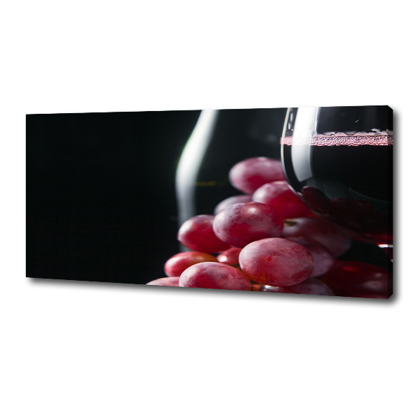 Canvas wall art Grapes and wine