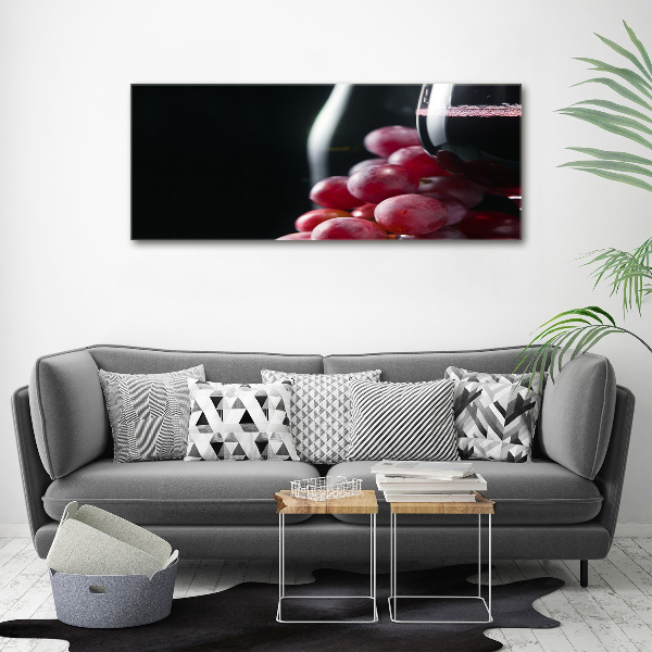 Canvas wall art Grapes and wine