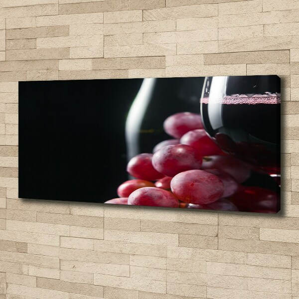 Canvas wall art Grapes and wine