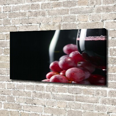 Canvas wall art Grapes and wine