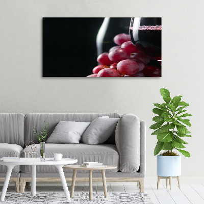 Canvas wall art Grapes and wine