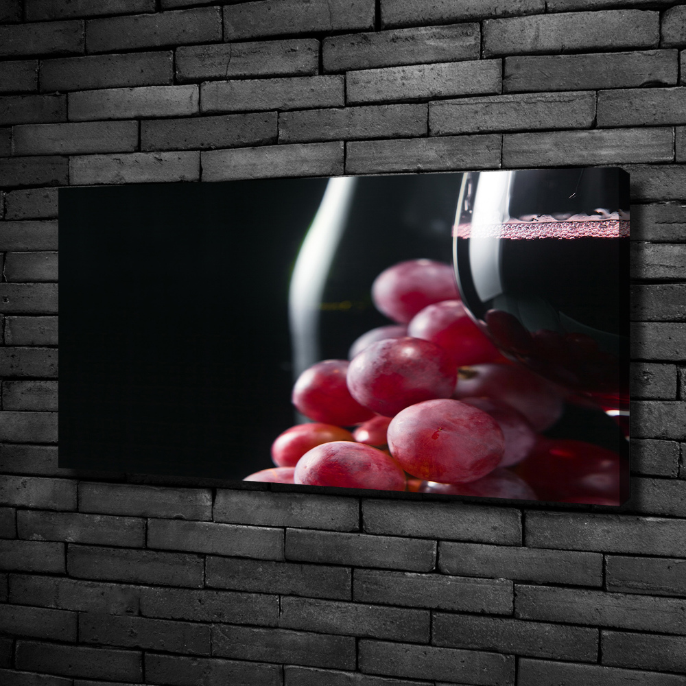 Canvas wall art Grapes and wine