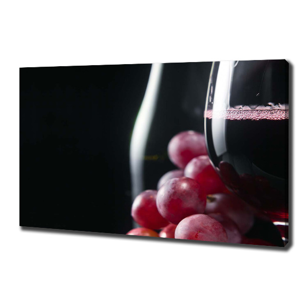 Canvas wall art Grapes and wine