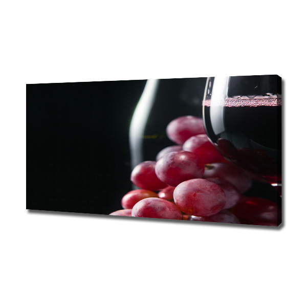 Canvas wall art Grapes and wine