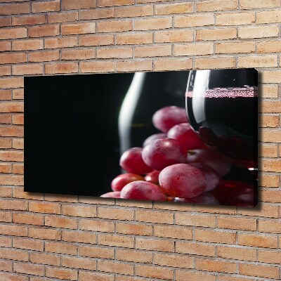 Canvas wall art Grapes and wine