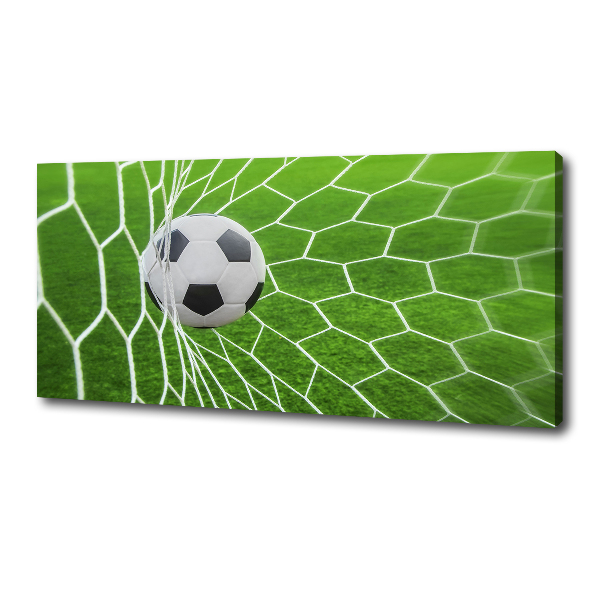 Canvas wall art Ball in the goal