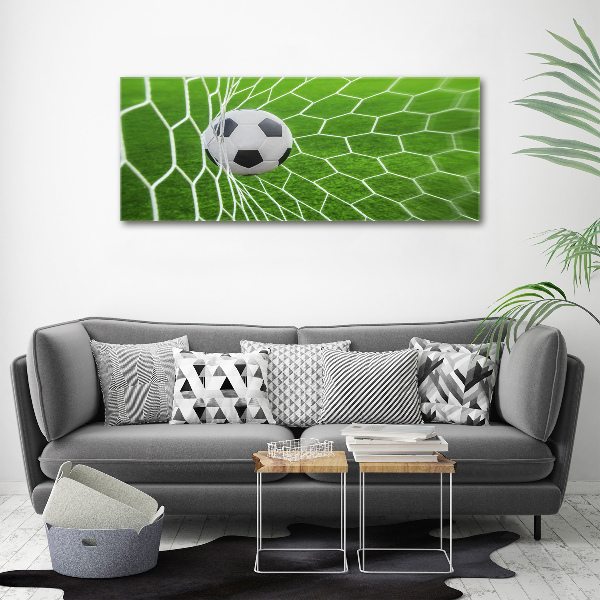 Canvas wall art Ball in the goal