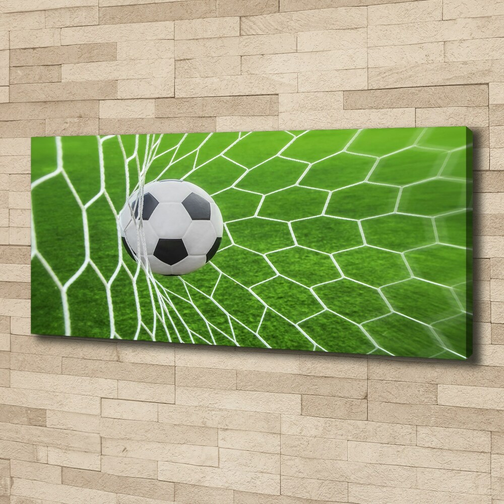 Canvas wall art Ball in the goal