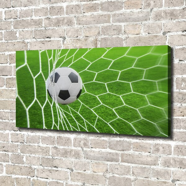 Canvas wall art Ball in the goal