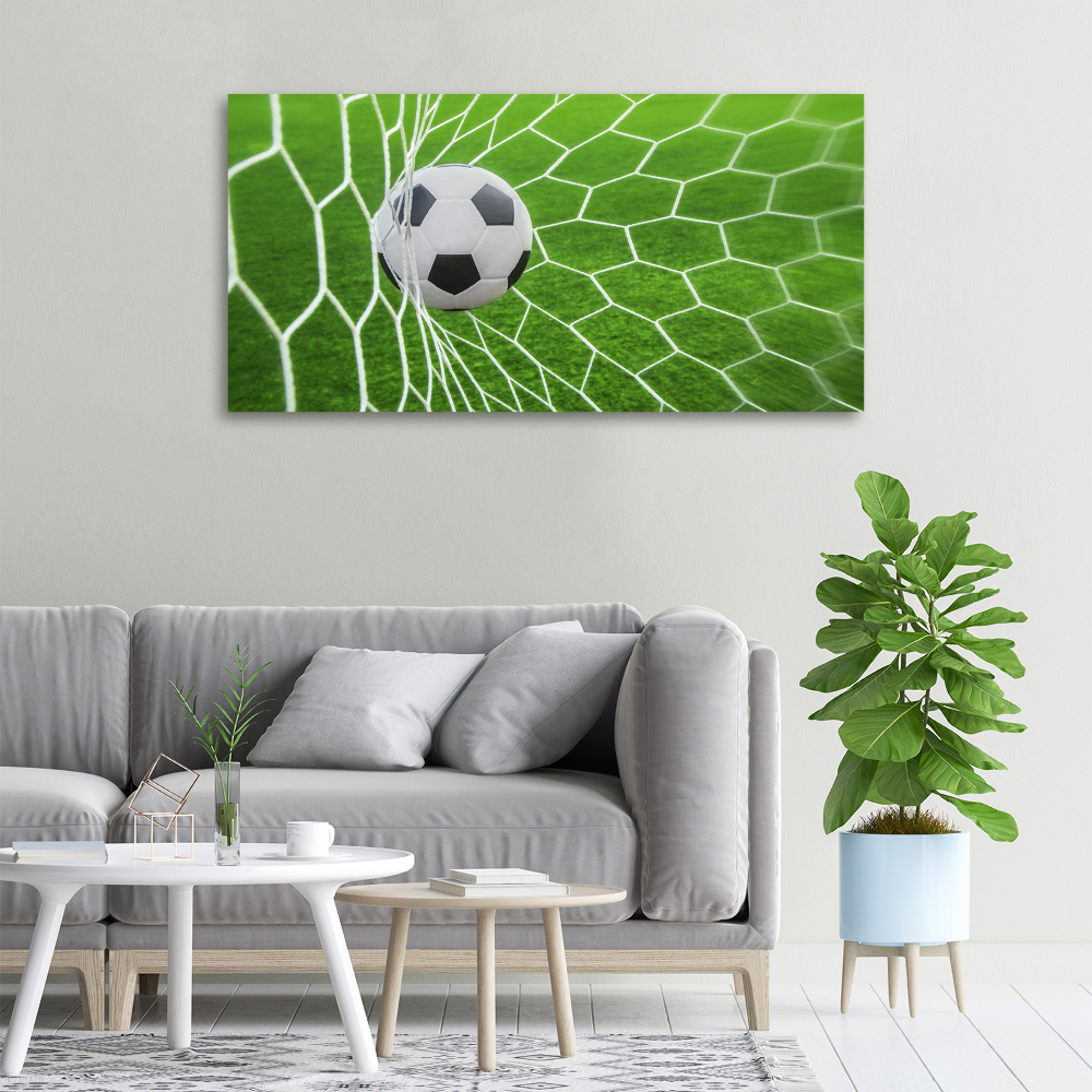 Canvas wall art Ball in the goal