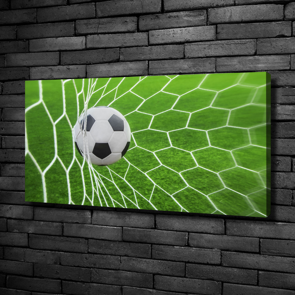 Canvas wall art Ball in the goal