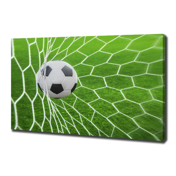 Canvas wall art Ball in the goal