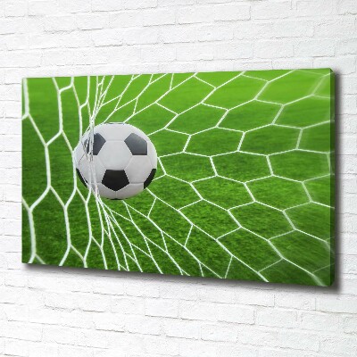 Canvas wall art Ball in the goal