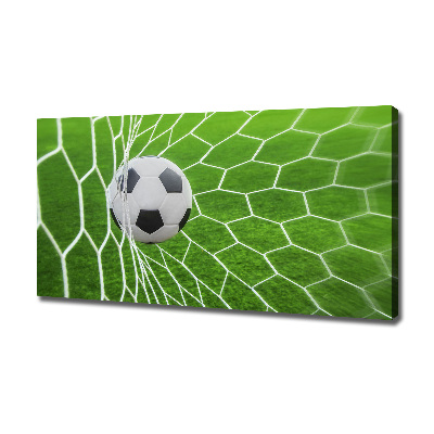 Canvas wall art Ball in the goal