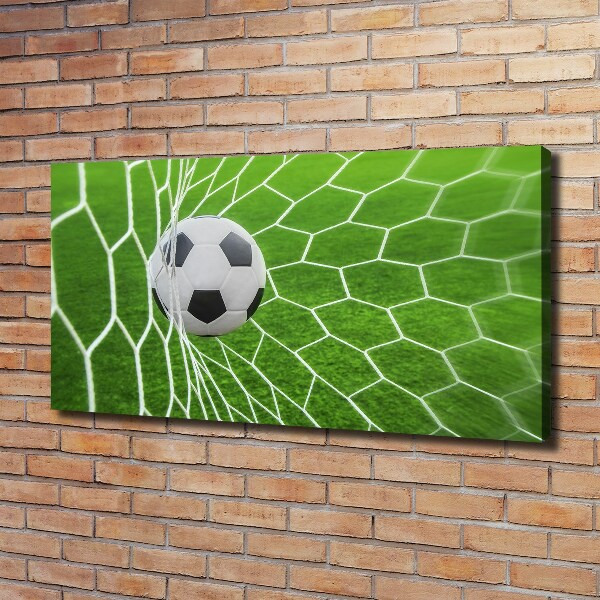 Canvas wall art Ball in the goal