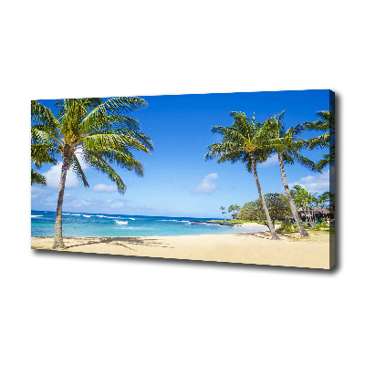 Canvas wall art Tropical beach