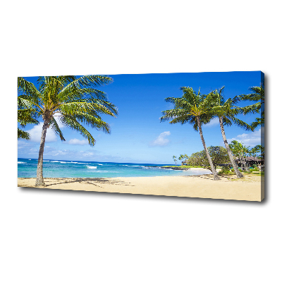 Canvas wall art Tropical beach