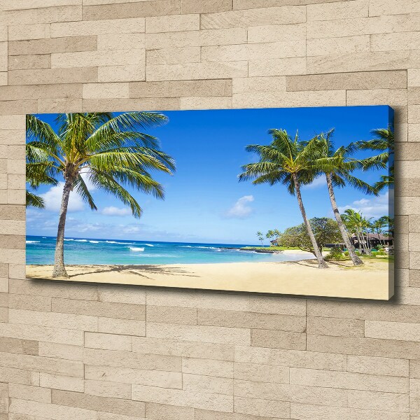 Canvas wall art Tropical beach