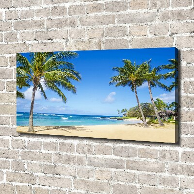 Canvas wall art Tropical beach