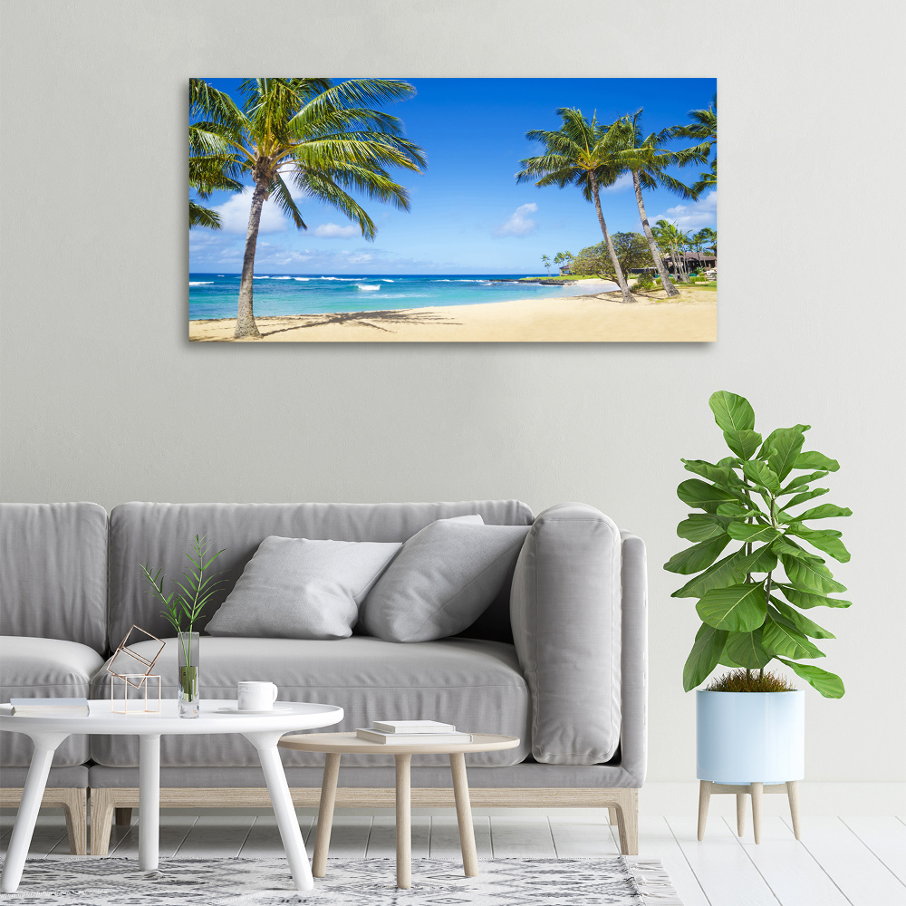 Canvas wall art Tropical beach