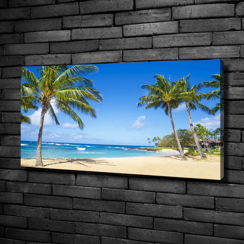 Canvas wall art Tropical beach