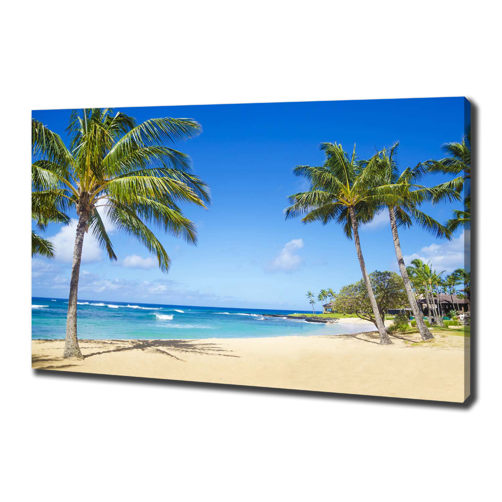 Canvas wall art Tropical beach