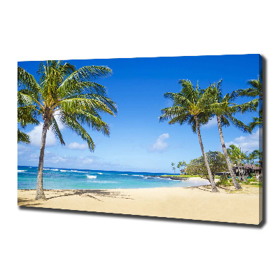 Canvas wall art Tropical beach