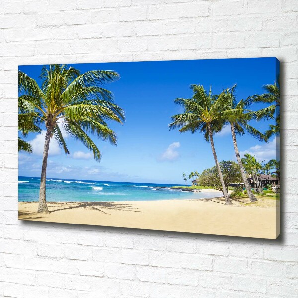 Canvas wall art Tropical beach