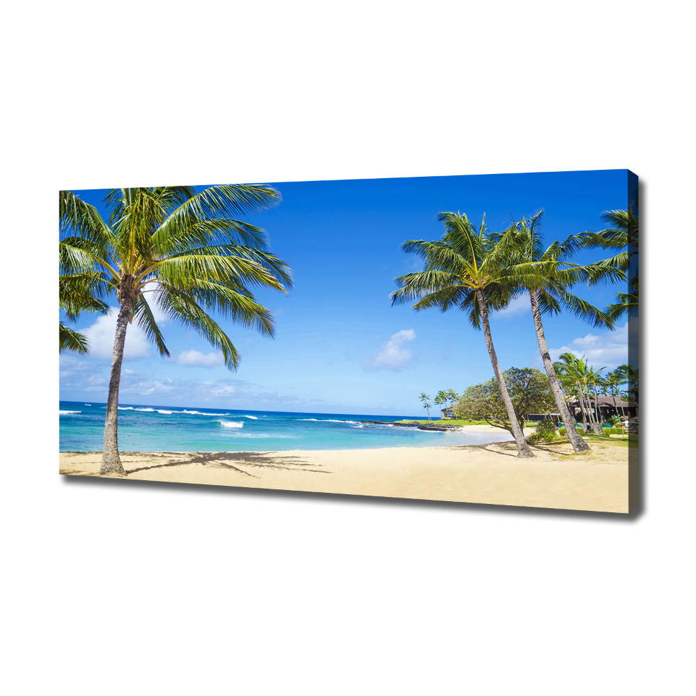 Canvas wall art Tropical beach