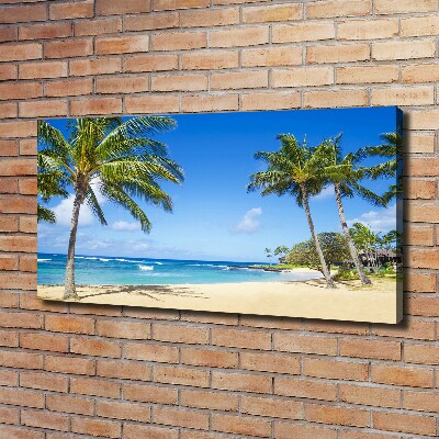 Canvas wall art Tropical beach