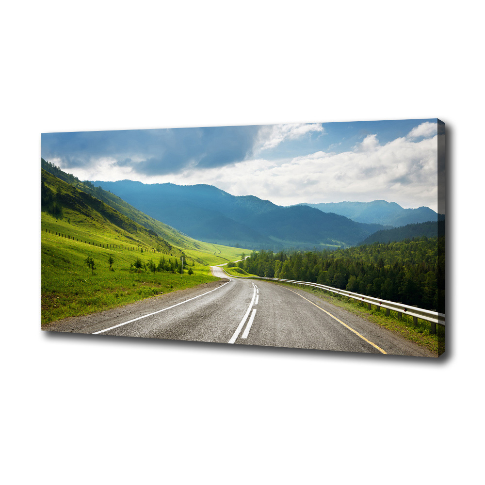 Canvas wall art Road in the mountains