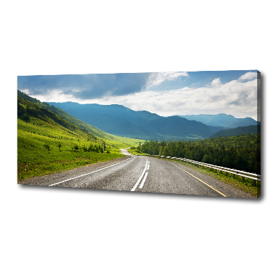 Canvas wall art Road in the mountains